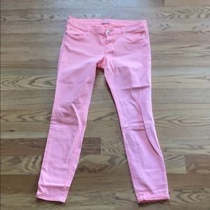 Express Stella leggings jeans/ 12 neon coral
